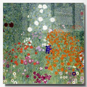 Πίνακας Γυάλινος 698GLS1648 40x40cm Multi Wallity Τετράγωνοι Glass