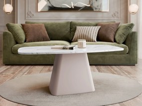 Τραπεζάκι Σαλονιού Noa II-Λευκό Μάρμαρο