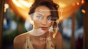 Intra Συλλεκτικό Ξύλινο Παζλ Plywood  4mm - Όμορφη νεαρή γυναίκα που κάθεται κάτω από την ομπρέλα Σε Ξύλινο Κουτί - Διαστάσεις Puzzle: 10x10 cm – 25 κομμάτια