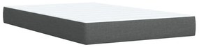 VidaXL Κρεβάτι Boxspring με Στρώμα Σκούρο Γκρι 120x200 εκ. Υφασμάτινο
