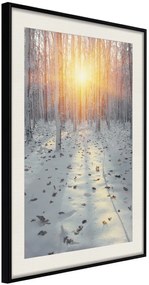 Αφίσα - Frosty Sunset - 20x30 - Μαύρο - Με πασπαρτού