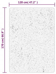 Χαλί HUARTE με Κοντό Πέλος Μαλακό/ Πλενόμενο Γκρι 120x170 εκ. - Γκρι