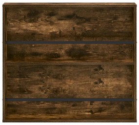 vidaXL Ράφι Περιοδικών με ράφι 2 pcs Καπνιστό Δρύς 80 x 12 x 70 εκ