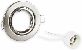 POWERTECH μεταλλικό πλαίσιο spot &amp; ντουί GU10-003, χωνευτό, 81x31.5mm