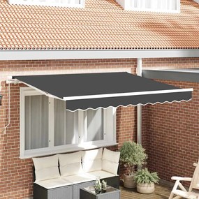 vidaXL Ύφασμα αντικατάστασης τέντας Ανθρακί 350 x 200 cm Καραβόπανο