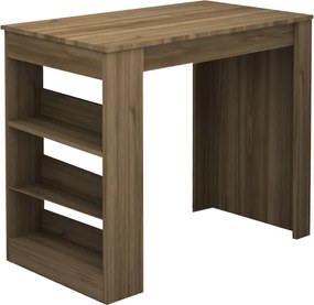 Τραπέζι μπαρ Deep Megapap χρώμα καρυδί 120x50x100εκ.