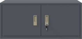 vidaXL Ντουλάπι αποθήκευσης Ανθρακί 90 x 40 x 40 εκ Ατσάλι