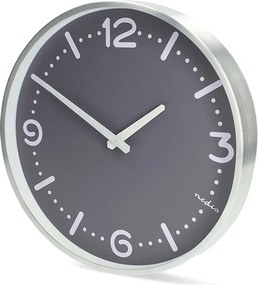 Ρολόι τοίχου Nedis 233-2873 αθόρυβο quartz 30cm σε γκρι χρώμα