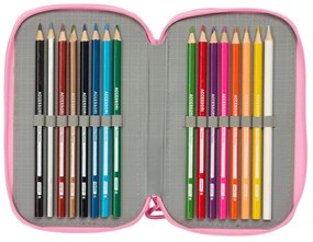 Κασετίνα BlackFit8 Smile Μπλε Ροζ 12,5 x 19,5 x 5,5 cm 37 Τεμάχια