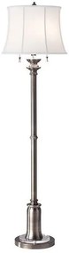 Επιδαπέδιο Φωτιστικό 2xE27 Λινό Αμπαζούρ Stateroom Elstead Lighting-FE-STATEROOM-FL-AN-Νίκελ Ματ FE-STATEROOM-FL-AN