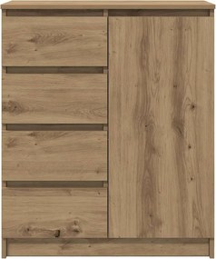 vidaXL Συρταριέρα με Συρτάρια Τεχνίτης Δρυς 71x35x84 εκ. Επεξ. Ξύλο