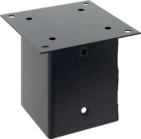 vidaXL Βάσεις στύλων τετράγωνες 12 τεμάχια Χάλυβας με επικάλυψη σκόνης