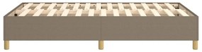 vidaXL Σκελετός Κρεβατιού Χωρίς Στρώμα Taupe 120x200 εκ. Υφασμάτινο