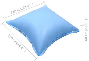 Μαξιλάρια Φουσκωτά 10 τεμ. για Καλύμματα Υπέργειας Πισίνας PVC