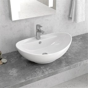 Karag LT 3073 Νιπτήρας Επικαθήμενος Λευκό Πορσελάνη