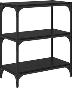 vidaXL Βιβλιοθήκη Μαύρη δρυς 60 x 33 x 70,5 εκ.