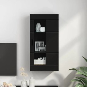 vidaXL Ξύλινο Ντουλάπι Μαύρο Επεξεργασμένο Ξύλο