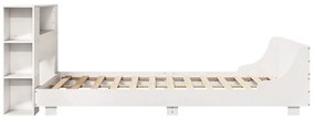 vidaXL Σκελετός Κρεβ. Χωρίς Στρώμα Λευκό 140x190 εκ Μασίφ Πεύκο