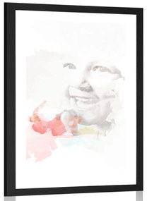 Αφίσα με παρπαστού Ειλικρινής χαρά - 60x90 white