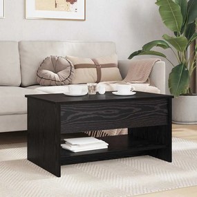 vidaXL Τραπεζάκι σαλονιού Μαύρη δρυς 80 x 50.5 x 41.5 εκ