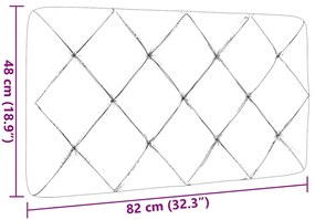 Μαξιλάρι για Κεφαλάρι Taupe 80 εκ. Υφασμάτινο - Μπεζ-Γκρι