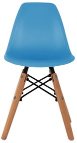 Καρέκλα TWIST KID Παιδική Ξύλινα πόδια Μπλέ 30,5x33x59 εκ. 4αδα 30.5x33x59 εκ.