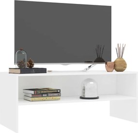 vidaXL Έπιπλο Τηλεόρασης Λευκό 100 x 40 x 40 εκ. από Επεξ. Ξύλο