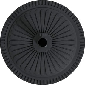vidaXL Βάση ομπρέλας Art Deco Μαύρο Ø 45 x 39.5 εκ Σίδερο