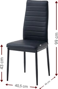 Καρέκλα Jake-Mauro (6) τεμάχια