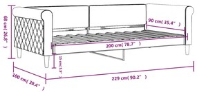 ΚΑΝΑΠΕΣ ΚΡΕΒΑΤΙ ΣΚΟΥΡΟ ΠΡΑΣΙΝΟ 90 X 200 ΕΚ. ΒΕΛΟΥΔΙΝΟΣ 354246