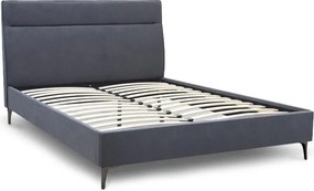 Κρεβάτι Marvel Megapap υφασμάτινο χρώμα ανθρακί 160x200εκ.