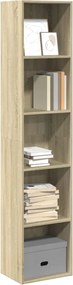 vidaXL Βιβλιοθήκη Sonoma Δρυς 40x30x189 εκ. από Επεξεργασμένο Ξύλο