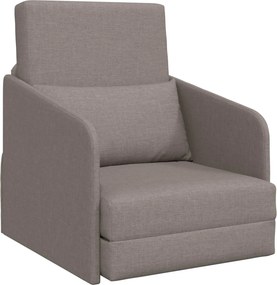 vidaXL Κρεβάτι καναπές Taupe 65 x 80 x 83 εκ. ύφασμα