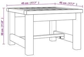 ΤΡΑΠΕΖΑΚΙ ΣΑΛΟΝΙΟΥ 45 X 45 X 30 ΕΚ. ΑΠΟ ΜΑΣΙΦ ΞΥΛΟ TEAK 340751