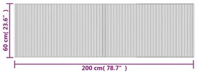 ΧΑΛΙ ΟΡΘΟΓΩΝΙΟ ΚΑΦΕ 60 X 200 ΕΚ. ΜΠΑΜΠΟΥ 376716