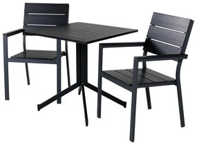 Σετ Τραπέζι και καρέκλες Dallas 2111, Μέταλλο, Polyξύλο, Μέταλλο | Epipla1.gr