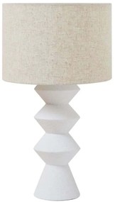 Φωτιστικό Επιτραπέζιο Pierce 031599 14x14x62cm Ε27 40W White-Beige