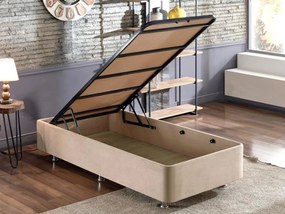 Single Bed Base &amp; Headboard Polo - Light Brown (90 x 190) Light Brown