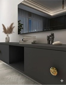 Stewehome Επιτοίχια βάση τηλεόρασης από μοριοσανίδα 150x30x26 cm