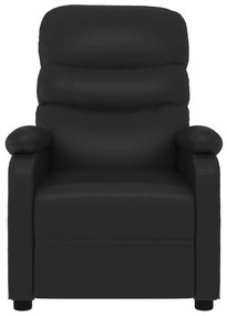 vidaXL Πολυθρόνα Μασάζ Ηλεκτρική Μαύρο από Συνθετικό Δέρμα