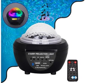Επαναφορτιζόμενο Επιτραπέζιο Φωτιστικό LED SKY GALAXY 3D 79603 GloboStar-79603-Μαύρο 79603