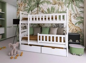 IGNAŚ 90x200 white bunk bed Lano Furniture