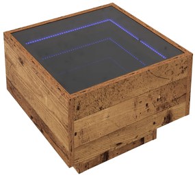 vidaXL Τραπεζάκι σαλονιού Παλαιό ξύλο 40 x 40 x 30 cm