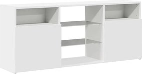 vidaXL Έπιπλο Τηλεόρασης με LED Λευκό 120x30x50 εκ.
