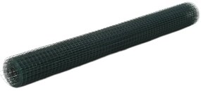 vidaXL Συρματόπλεγμα Εξάγωνο Πράσινο 25x1,5 μ. Ατσάλι με Επικάλυψη PVC