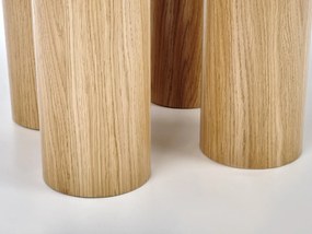 Τραπέζι Houston 1404, Δρυς, 77cm, 40 kg, Ινοσανίδες μέσης πυκνότητας, Φυσικό ξύλο καπλαμά | Epipla1.gr