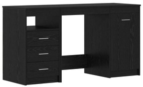 Γραφείο 2 pcs Μαύρη Οξυά 140 x 50 x 76 εκ. Επεξεργασμένο ξύλο