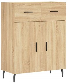 vidaXL Ντουλάπι Sonoma δρυς 69,5 x 34 x 180 εκ. από Επεξεργασμένο Ξύλο
