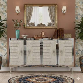 Console Tuna 120 - White, Travertine, Silver White
Travertine
Silver