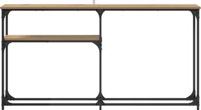 vidaXL ΤραπέζιΚονσόλας Artisan Oak 145 x 22,5 x 75 εκ.